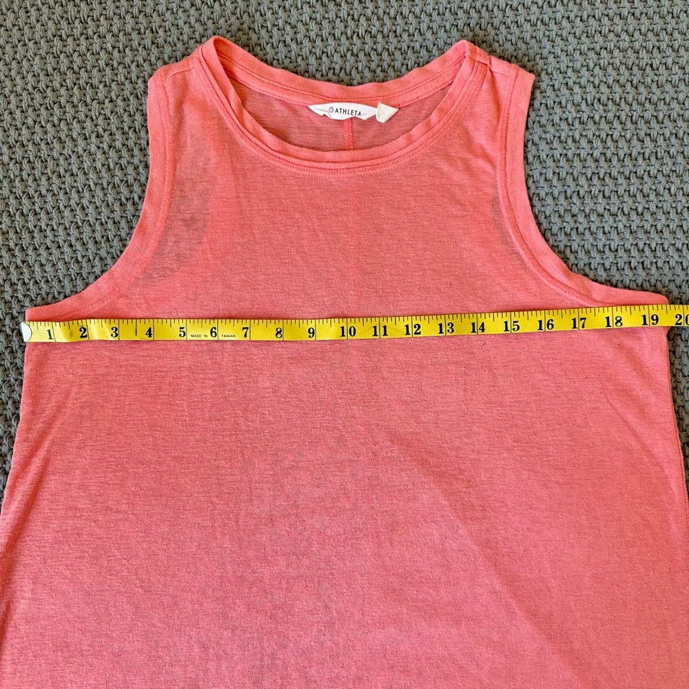 Athleta Coral Orange Tank Top Size: Medium - Picture 4 of 5